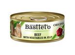 Basttet'o Original Rindfleisch-Gemüse-Gelee für Katzen 85g (Dose) (Rabatt für Stammkunden 3%)