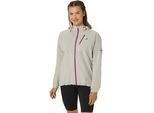 Asics Damen Fujitrail Waterproof Jacket grau