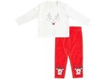 Patinio Babybekleidungsset , Rot, Weiß , Textil , 2-teilig , Gr. 62 , unisex , Babykleidung, Babysets