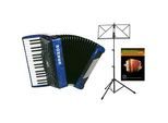 Hohner Bravo III 72 SilentKey Blau Starter Set