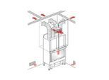 Edilkamin KIT 4 BIS für die Warmluftverteilung | Aufstellraum und 3 Nebenräume