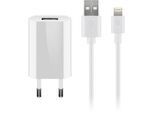 Goobay Apple Lightning Ladeset (5 W) - Netzteil mit Apple Lightning-Kabel, 1 m, weiß