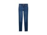 TOM TAILOR Damen 3 Sizes in 1 - Kate Skinny Jeans, blau, Uni, Gr. M/30, baumwolle