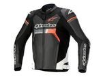 Alpinestars GP Force Airflow, Lederjacke perforiert - Schwarz/Weiß/Neon-Rot - 60