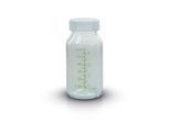GLASS BOTTLE Glasflasche 130ml für Kliniken inklusive Flaschendeckel (1 Stück)