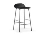 Normann Copenhagen - Form Barhocker H 65 cm, Chrom / schwarz