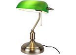 Lampe de Bureau Vintage Design - Opaline en verre - 38 cm Fishtec