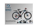 Licorne Bike Effect Premium Mountainbike in 26, 27,5 und 29 Zoll - Fahrrad für Jungen, Mädchen, Herren und Damen - Shimano 21 Gang-Schaltung - Herrenrad Zoll:26.00;Farbe:Schwarz/Blau (2xDisc-Bremse)