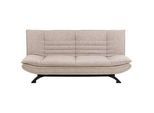 Carryhome Schlafsofa , Beige , Textil , 196x91x98 cm , Liegefunktion, Rückenfutter , Wohnzimmer, Sofas & Couches, Schlafsofas, Sonstige Schlafsofas