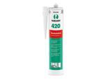 Mastic de jointoiement 420 résistant à la température en acrylique blanc pour poêle à faïence, cartouche de 310 ml