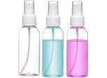 Flacon pulvérisateur atomiseur 50 ml (5 pièces) Mini flacon pulvérisateur vide en plastique transparent rechargeable flacon pulvérisateur à brume