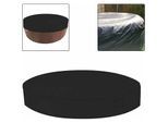 Ahlsen - Couverture de spa ronde, couverture de spa pliable étanche à l'humidité, extérieur housse ronde pour spa, couverture de protection étanche