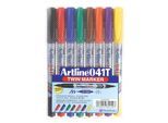 Artline EK541T/8W WB marker set w.8 ass.