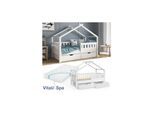 VitaliSpa Design Kinderbett 160x80 Babybett Jugendbett 2 Schubladen Lattenrost Matratze