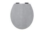 diaqua® WC-Sitz »Troyes Absenkautomatik, Grau«