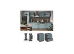 Vicco Schubladenunterschrank Küchenschrank R-Line Solid Anthrazit Blau Grau 60 cm modern
