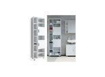 VICCO Badschrank ILIAS 190 x 60 cm Weiß - Hochschrank Regal Badregal