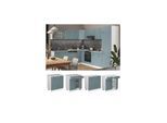 Vicco Schubunterschrank Küchenschrank R-Line Solid Weiß Blau Grau 80 cm modern