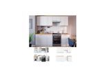 VICCO Küchenzeile Bergamo 240cm Landhaus Küche Einbauküche Küchenblock weiß