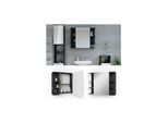 VICCO Spiegelschrank FYNN 80 x 64 cm Anthrazit - Badezimmerspiegel Spiegel Hängespiegel Badspiegel