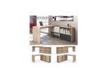 Vicco Eckschreibtisch FlexPlus Computer Bürotisch PC Schreibtisch Eiche Sonoma