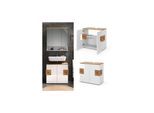 Vicco Waschtischunterschrank Waschbeckenunterschrank Eden Weiß Artisan modern 73x64 cm Badezimmer Schrank Badschrank Badkommode Badmöbel 2 Türen Hochglanz