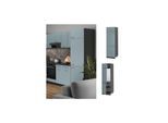 Vicco Kühlumbauschrank Küchenschrank R-Line Solid Anthrazit Blau Grau 60 cm modern
