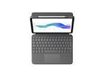 Logitech Folio Touch - Tastatur und Foliohülle - mit Trackpad - hinterleuchtet - Apple Smart connector - QWERTY