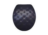 diaqua® WC-Sitz »Lyon Black Sofa Absenkautomatik, Schwarz«