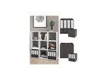 Vicco Raumteiler Würfelregal Standregal Nove Weiß Faltbox Wohnzimmer Regal 104x108 cm modern Ablage 9 Fächer Dekoregal Ordnerregal Aufbewahrung