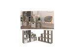 Vicco Treppenregal Raumteiler Bücherregal 9 Fächer Sonoma Stufenregal Regal
