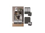 Vicco Raumteiler Würfelregal Standregal Weiß Faltbox Wohnzimmer Regal 70x110 cm modern Ablage 6 Fächer Dekoregal Ordnerregal Aufbewahrung