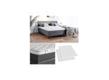 VitaliSpa Topper Matratzenschoner 160x200 cm Matratzen-Auflage weiß Microfaser