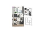 VICCO Raumteiler NOVE 7 Fächer Weiß - Bücherregal Würfelregal Standregal Regal