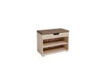 VICCO Schuhbank Schuhschrank Schuhablage Sitzbank Klappdeckel 6 Paar Sonoma