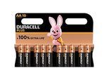 Batterie Alkaline, Mignon, AA, LR06, 1.5V, Plus, Extra Life, Retail Blister (10-Pack)