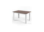 Vicco Esstisch Karlos Esszimmertisch Wohnzimmer Küchentisch 140cm Weiß Nussbaum