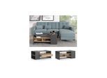Vicco Couchtisch Sofatisch Kaffeetisch Fabien Eiche Anthrazit Wohnzimmer Tisch 110x45 cm modern Ablage Fach Schublade Beistelltisch Stubentisch