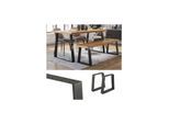 Vicco Loft Tischkufen Trapez 42cm Tischbeine Tischgestell Couchtisch Möbelfüße