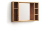 Kave Home - Armoire de toilette avec miroir Kenta en bois de teck massif 100 x 65 cm