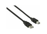 NEDIS USB 2.0 Cable - A Male - B Male - 2.0 m - Noir - Noir