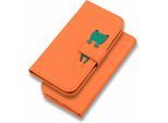 Coque iPhone 11 Animal de Bande Dessinée Support Pliant Mignon (Orange) Fei Yu