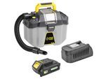 Fartools - kit xf-vacuum Aspirateur eau&poussière brushless 18V + batterie 1,5Ah + chargeur rapide