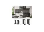 Vicco Schubunterschrank Küchenschrank Küchenzeile R-Line Landhaus 30 cm Anthrazit Weiß Tür Schublade