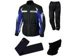 Motorradkombi NERVE "NERVE Set" Overalls Gr. XL, N-Gr, schwarz (schwarz, blau) Motorradkombis