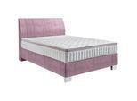 Hom`in Boxspringbett , Lila , 100x200 cm , Schlafzimmer, Betten, Boxspringbetten