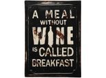 Ambiente Haus Metallbild »Metallbild - Wein 30x40cm«, (1 St.)