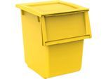 Terry - Ecobin 25 Conteneur de 25 litres avec poigne'es pour poubelle Ecoline, couleur jaune a' inse'rer directement dans le porte-sac