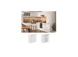 Vicco Spülenunterschrank 80 cm Weiß Küchenschrank Unterschrank Küchenzeile R-Line