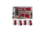 Vicco Schubladenunterschrank Küchenschrank Küchenzeile R-Line 40 cm Weiß Bordeaux Schublade